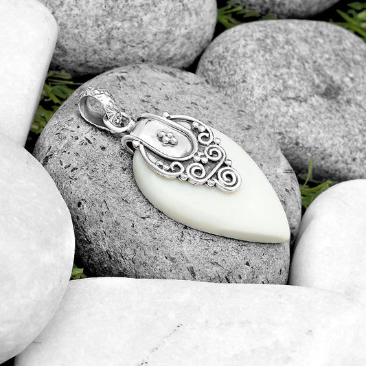 Natural White Opal Pendant P-1313 SDP134461