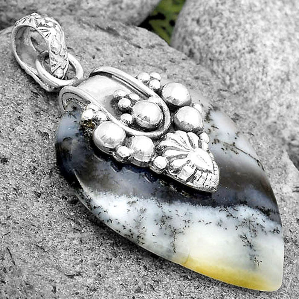 Merlinite Dendritic Opal - Turkey Pendant P-1313 SDP134522