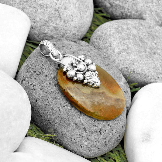 Natural Australian Prehnite Pendant P-1313 SDP134528