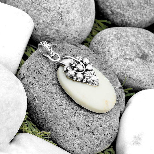 Natural White Opal Pendant P-1313 SDP134537