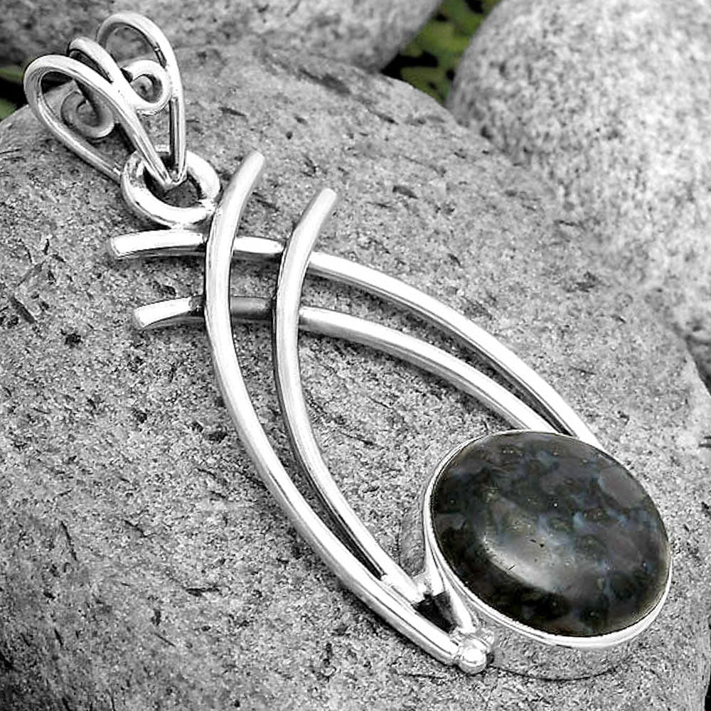 Natural Indigo Gabbro Pendant P-1010 SDP134538
