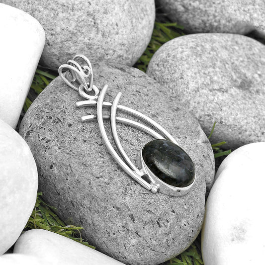 Natural Indigo Gabbro Pendant P-1010 SDP134543