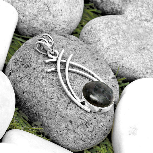Natural Indigo Gabbro Pendant P-1010 SDP134551