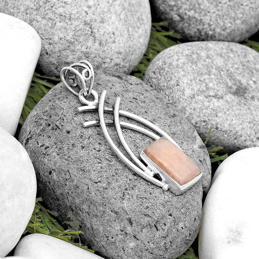 Natural Pink Scolecite Pendant P-1010 SDP134552