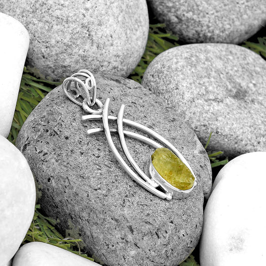 Natural Green Kyanite Rough - India Pendant P-1010 SDP134556