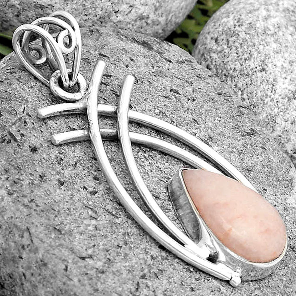 Natural Pink Scolecite Pendant P-1010 SDP134559