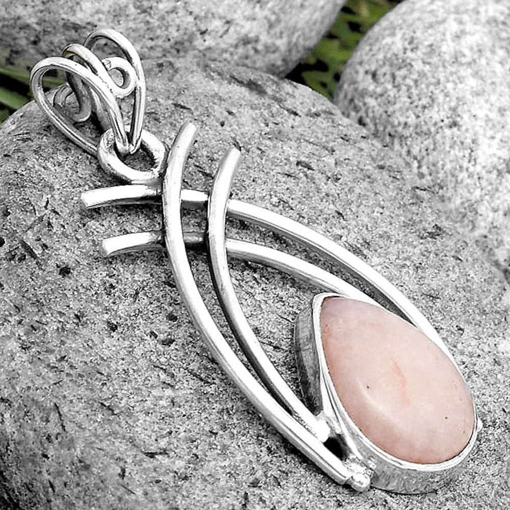 Natural Pink Scolecite Pendant P-1010 SDP134566