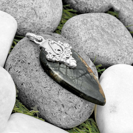 Natural Picasso Jasper Pendant P-1313 SDP134635