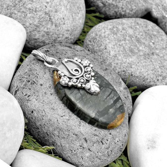 Natural Picasso Jasper Pendant P-1313 SDP134650