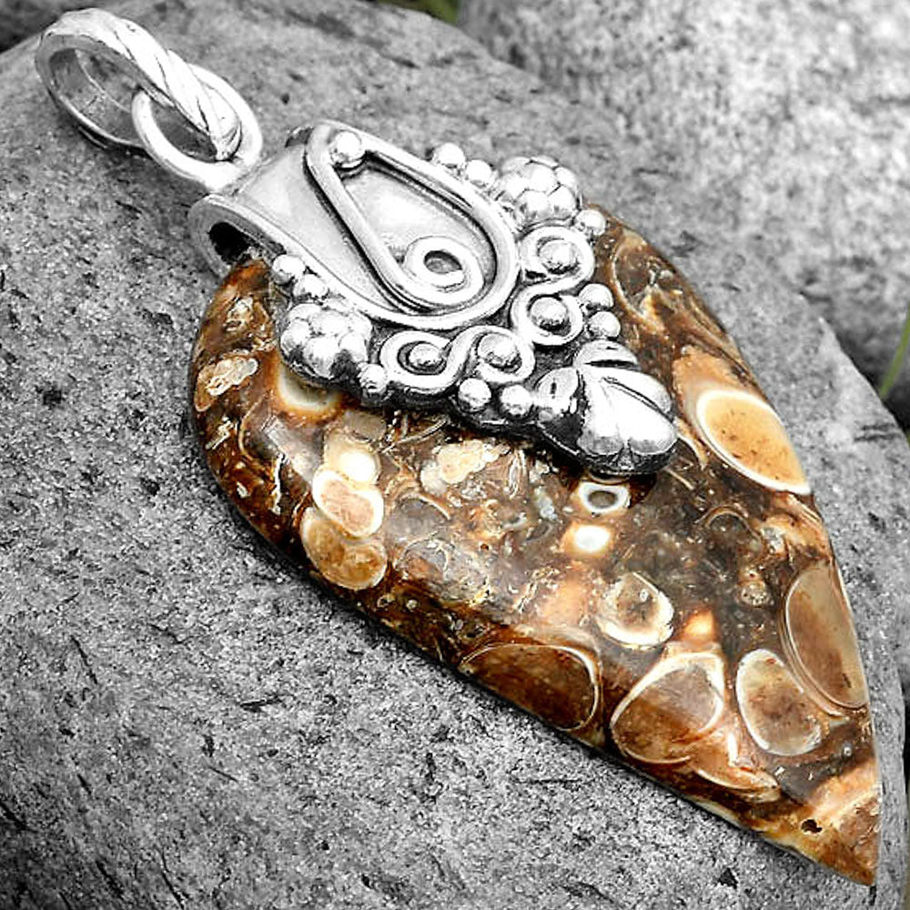 Natural Turtella Jasper - USA Pendant P-1313 SDP134653