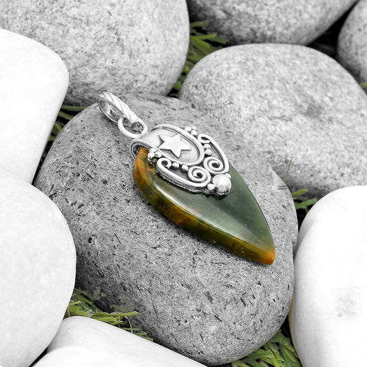 Star - Natural Chrome Chalcedony Pendant P-1313 SDP134670