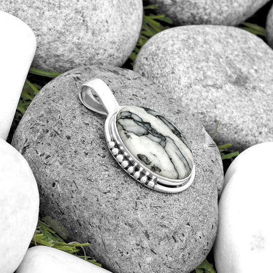 Natural Pinolith Stone Pendant P-1326 SDP134702