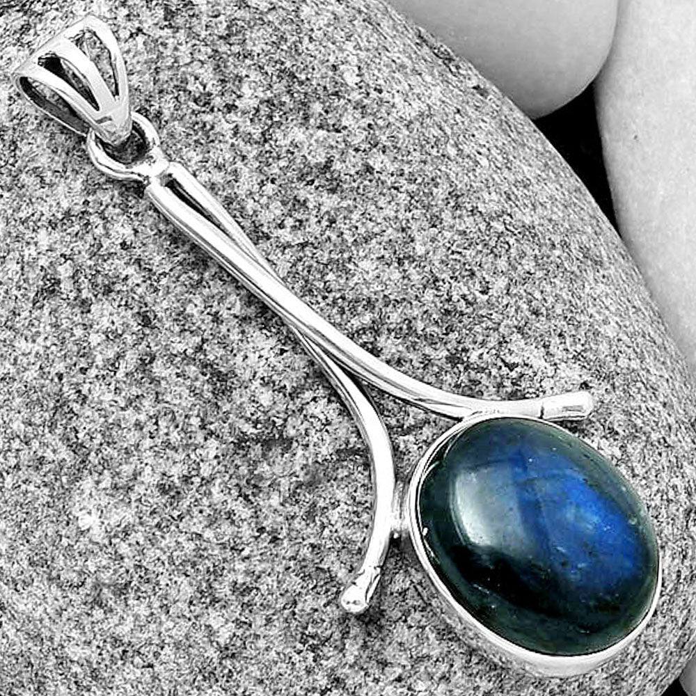 Blue Fire Labradorite - Madagascar Pendant P-1054 SDP134846