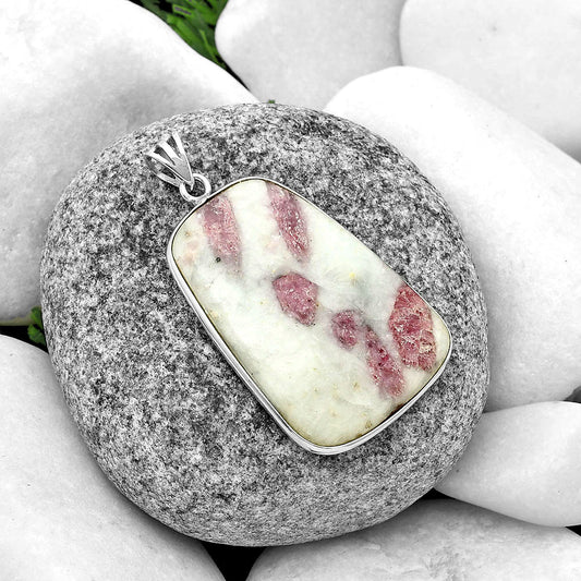 Natural Pink Tourmaline in Quartz Pendant P-1001 SDP135085