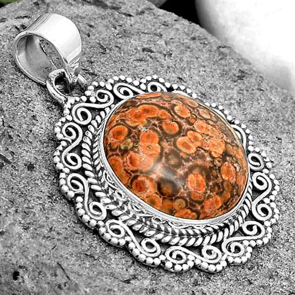 Natural Poppy Jasper Pendant P-1214 SDP135243