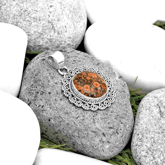 Natural Poppy Jasper Pendant P-1214 SDP135252