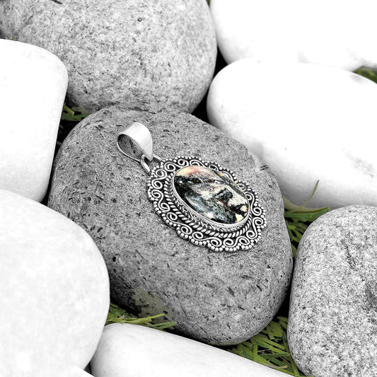 Natural Porcelain Jasper Pendant P-1214 SDP135255