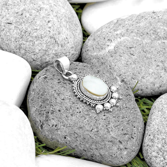 Natural White Opal Pendant P-1551 SDP135291