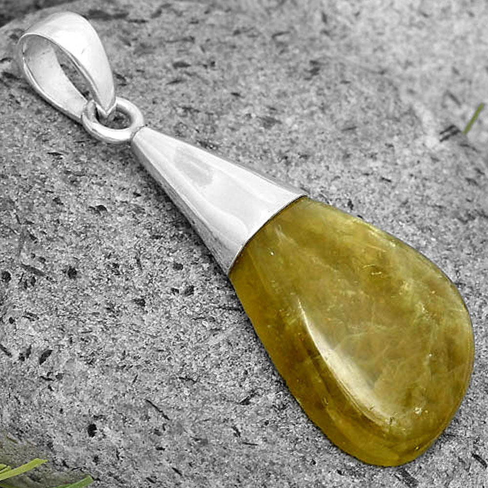 Natural Australian Prehnite Pendant P-1016 SDP135401