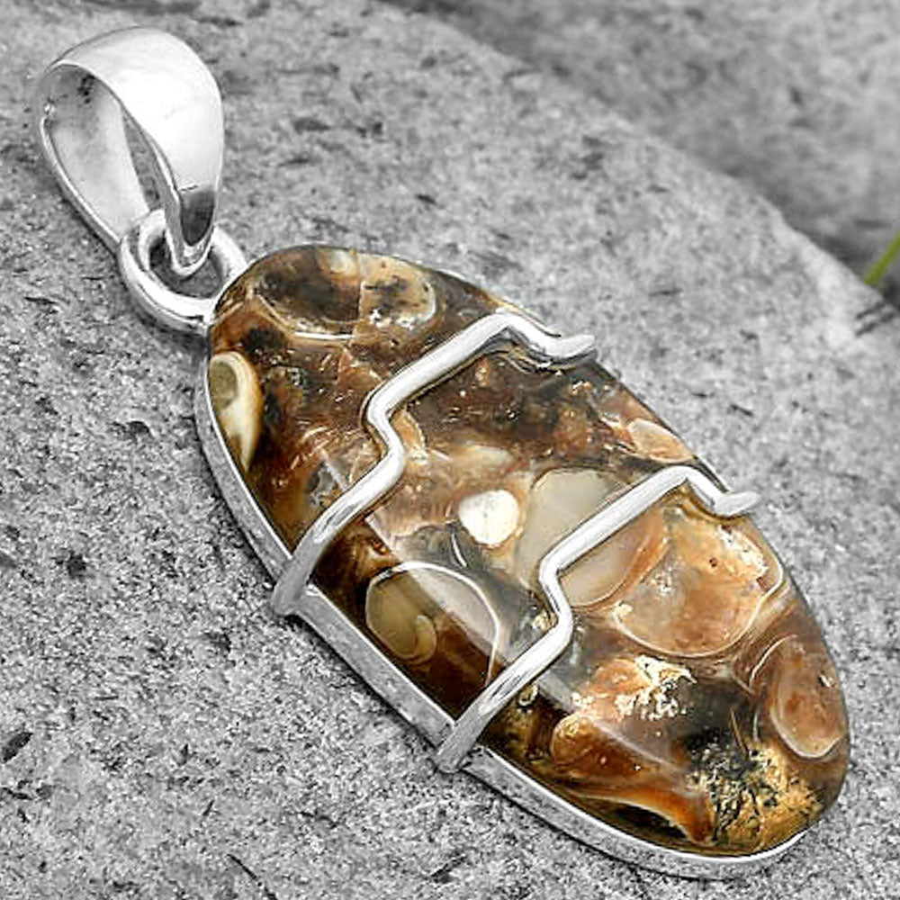 Natural Turtella Jasper - USA Pendant P-1638 SDP135488