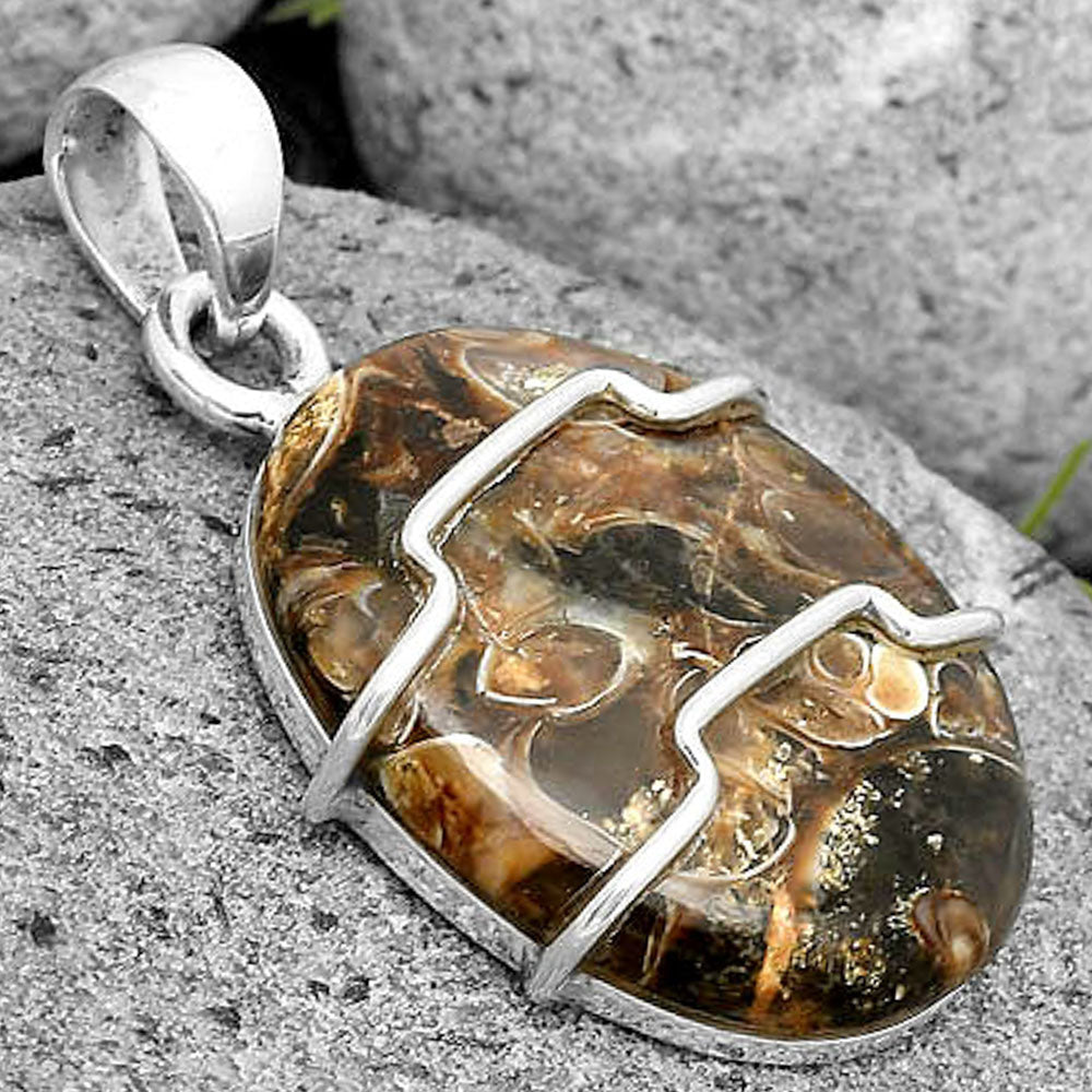 Natural Turtella Jasper - USA Pendant P-1638 SDP135490