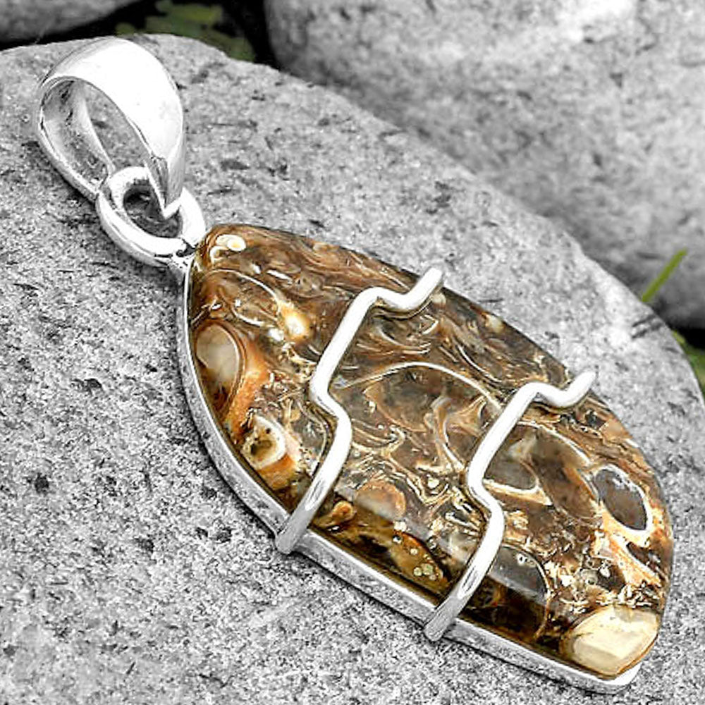 Natural Turtella Jasper - USA Pendant P-1638 SDP135491