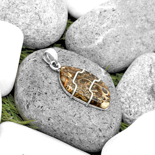 Natural Turtella Jasper - USA Pendant P-1638 SDP135491