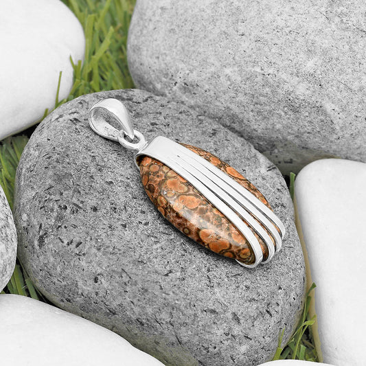 Natural Poppy Jasper Pendant P-1302 SDP136058