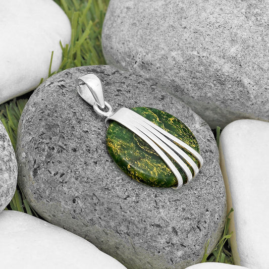 Natural Green Fuchsite Pendant P-1302 SDP136069