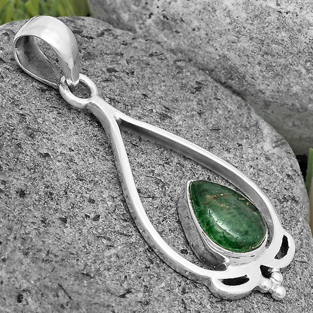 Natural Green Aventurine Pendant P-1633 SDP136123