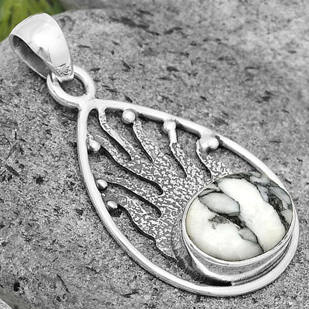 Natural Pinolith Stone Pendant P-1209 SDP136213