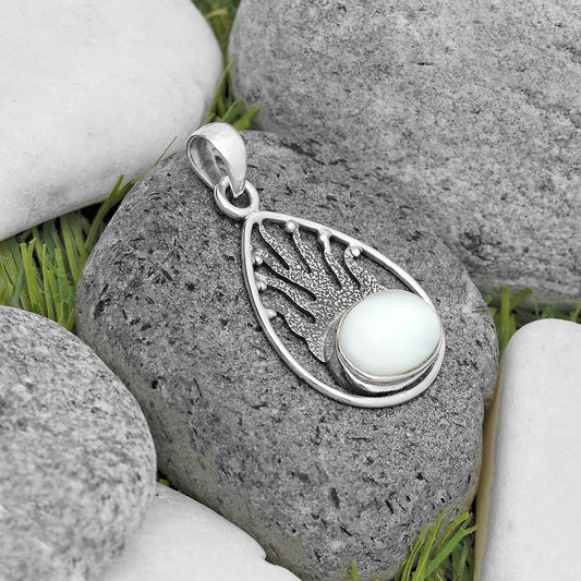 Natural White Opal Pendant P-1209 SDP136240