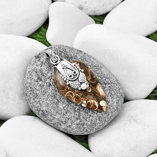 Natural Turtella Jasper - USA Pendant P-1313 SDP136417