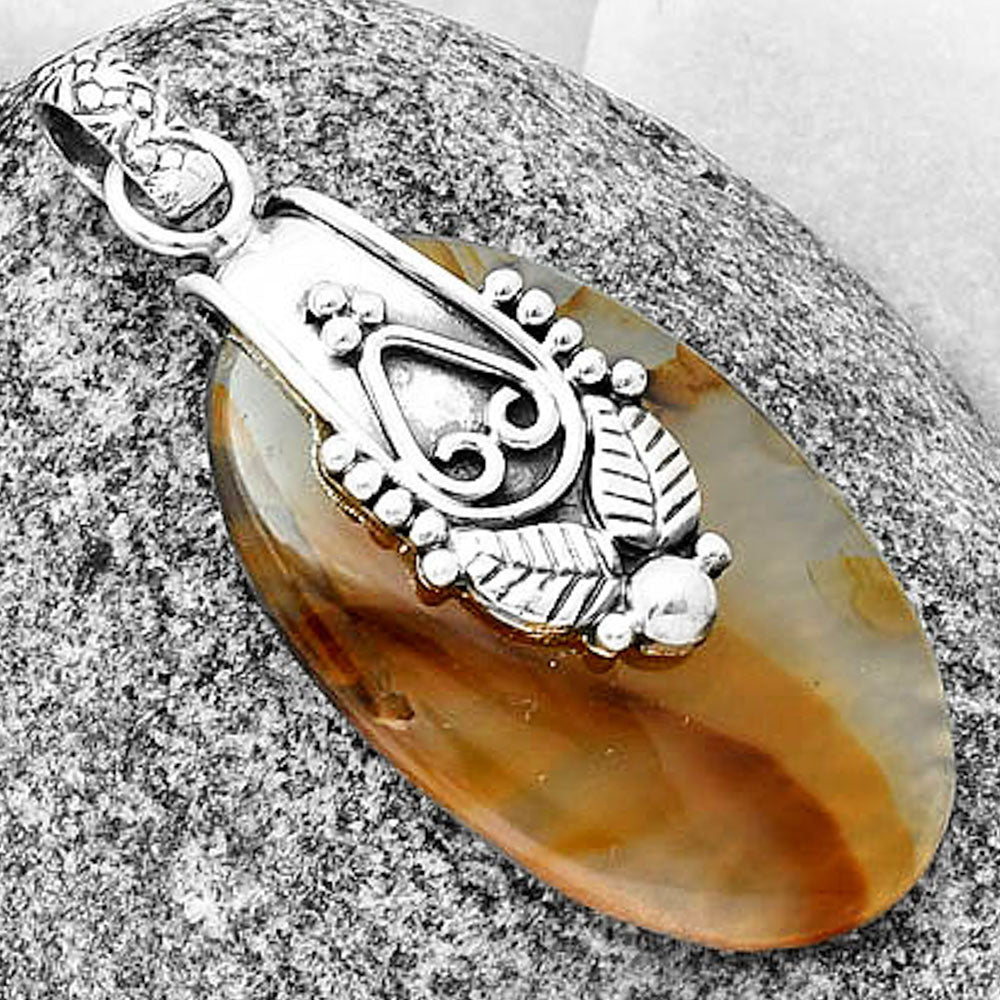 Natural Montana Agate - USA Pendant P-1313 SDP136429
