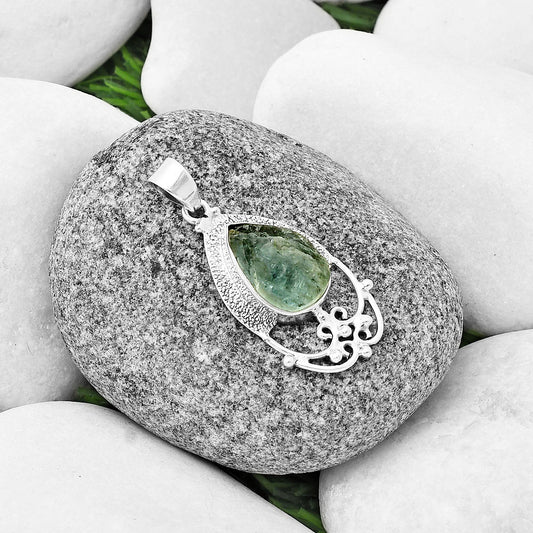 Natural Aquamarine Rough - Brazil Pendant P-1148 SDP136456