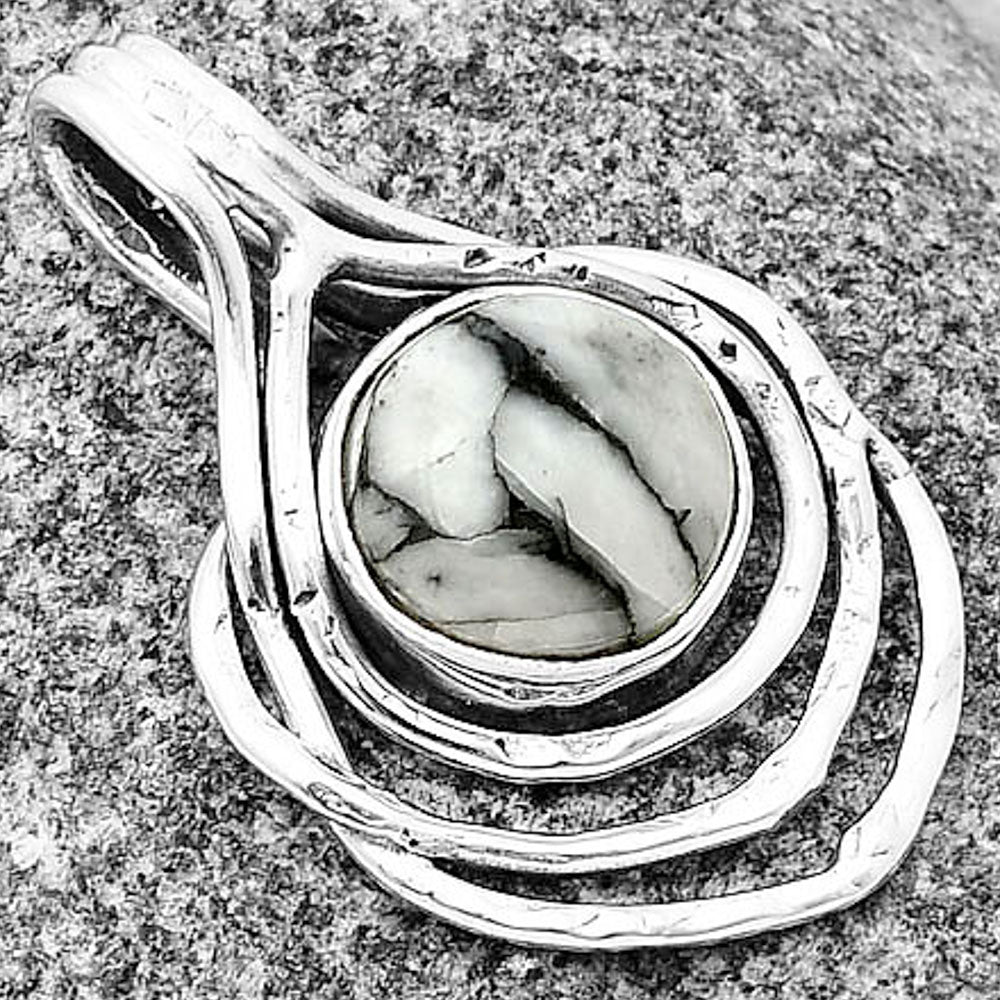 Natural Pinolith Stone Pendant P-1635 SDP136666