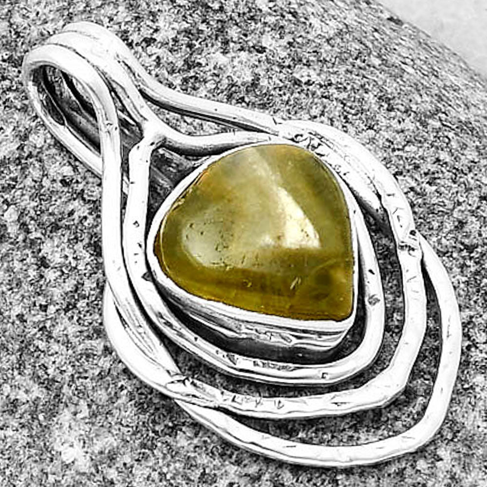 Natural Australian Prehnite Pendant P-1635 SDP136687