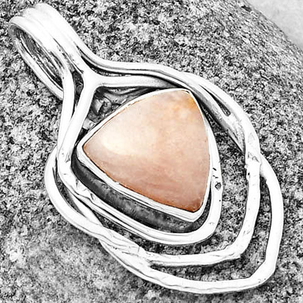 Natural Pink Scolecite Pendant P-1635 SDP136689