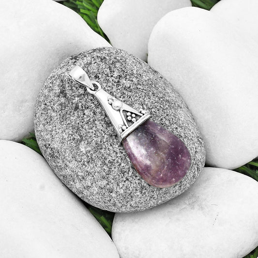 Natural Purple Lepidolite Pendant P-1139 SDP136765