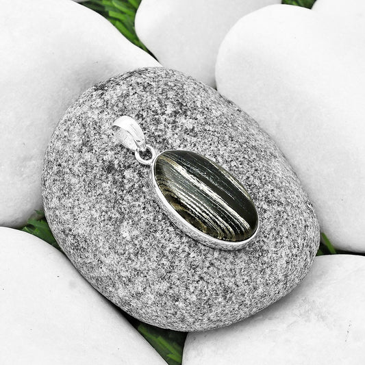 Natural Silver Leaf Obsidian Pendant P-1001 SDP136967