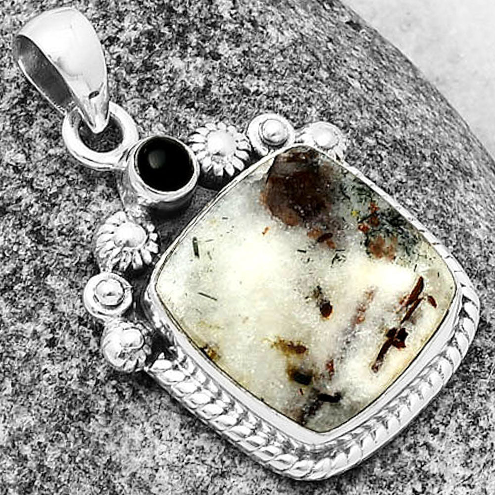 Astrophyllite - Russia & Black Onyx Pendant P-1616 SDP137080