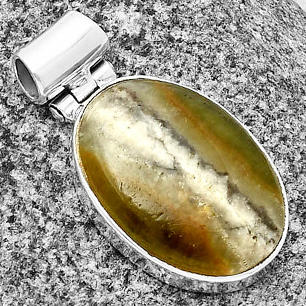 Natural Australian Prehnite Pendant P-1621 SDP137158