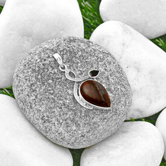 Rare Cady Mountain Agate & Garnet Pendant P-1111 SDP137433