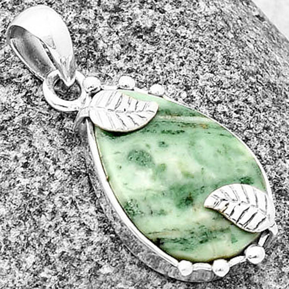 Natural Larsonite Jasper Pendant P-1226 SDP137628