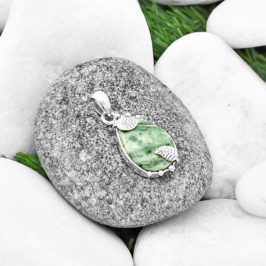 Natural Larsonite Jasper Pendant P-1226 SDP137628