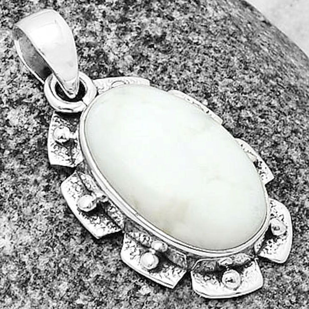 Natural White Opal Pendant P-1485 SDP137674