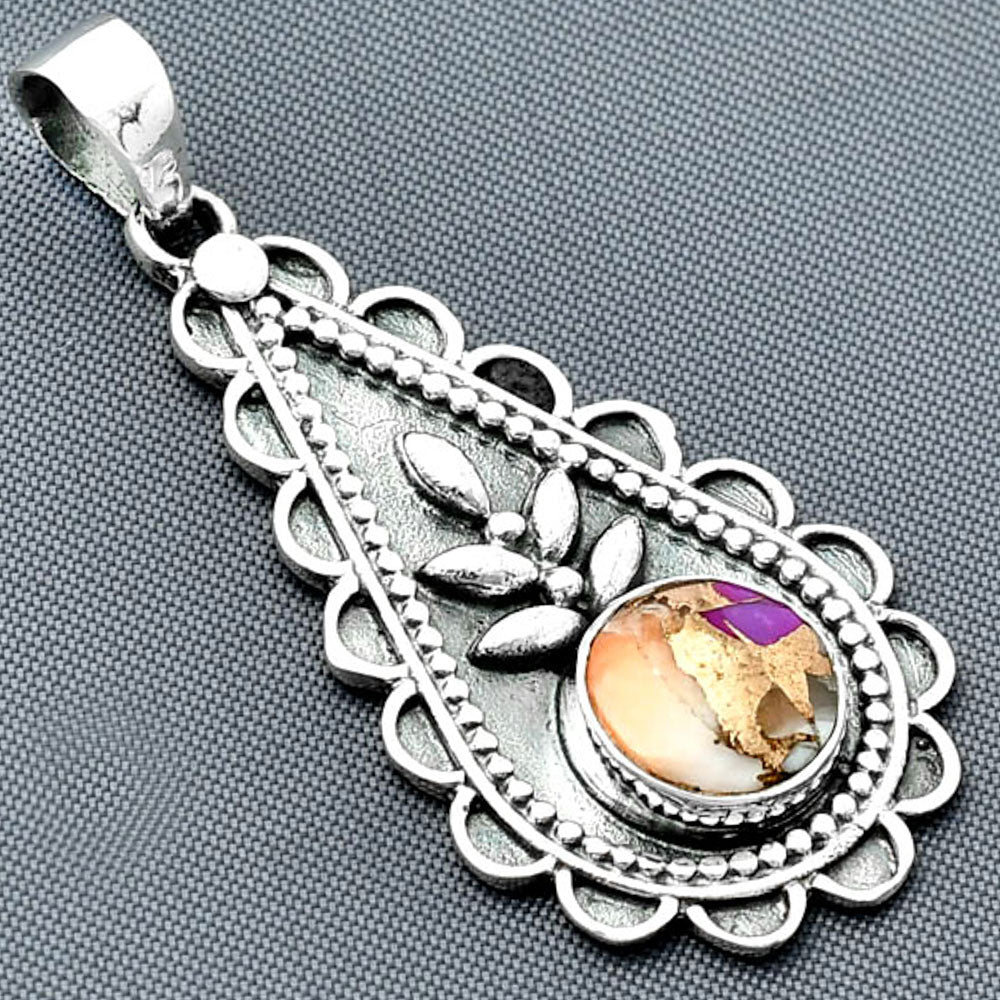 Spiny Oyster Turquoise - Arizona Pendant P-1033 SDP137914