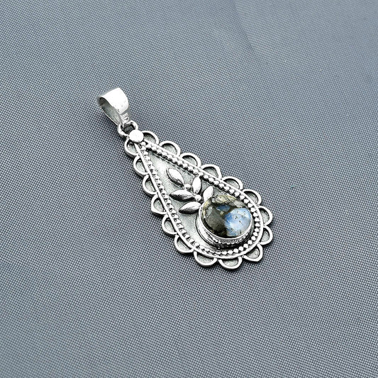 Llanite Blue Opal Crystal Sphere Pendant P-1033 SDP137922