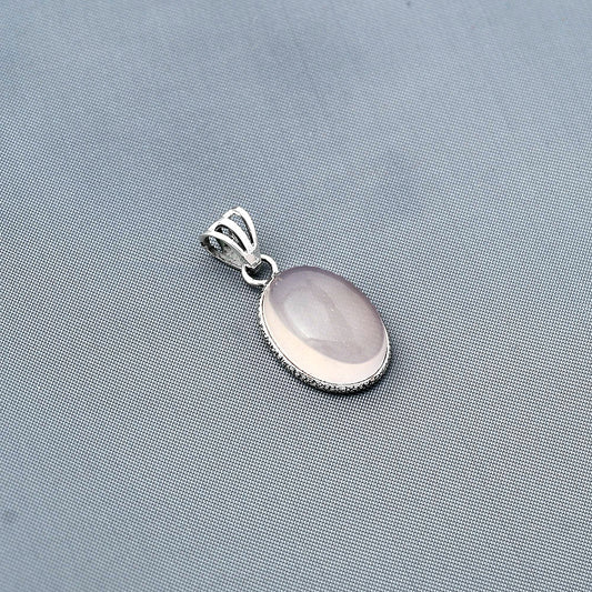 Natural Rose Quartz Cab - Madagascar Pendant P-1001 SDP138289