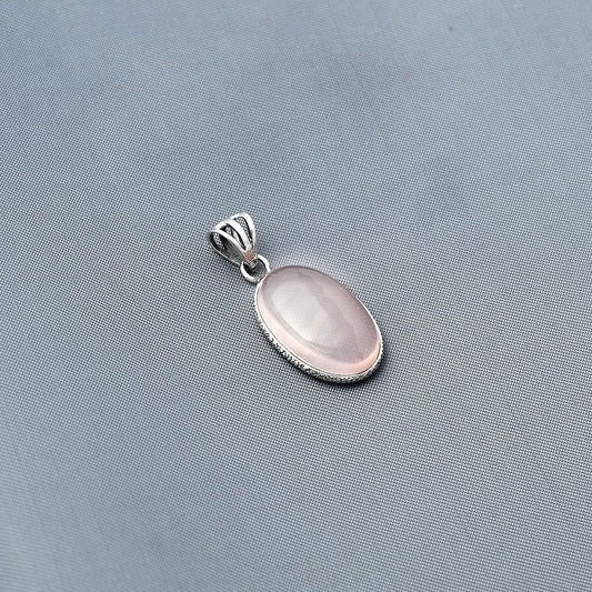 Natural Rose Quartz Cab - Madagascar Pendant P-1001 SDP138300